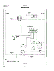 12 - Wiring Schematic parts for Frigidaire Range GLGFS66AQE from AppliancePartsPros.com