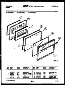 06 - Door Parts parts for Frigidaire Range GP34BEL0 from AppliancePartsPros.com