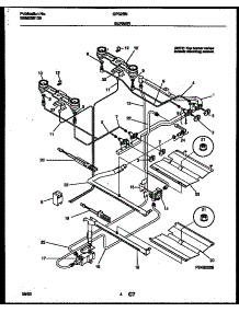 03 - Burner, Manifold And Gas Control parts for Frigidaire Range GP32BNL7 from AppliancePartsPros.com