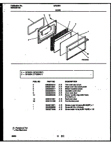 07 - Door Parts parts for Frigidaire Range GP32BNL7 from AppliancePartsPros.com