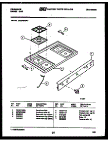 03 - Cooktop Parts parts for Frigidaire Range GPG34BNL1 from AppliancePartsPros.com