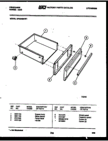 05 - Drawer Parts parts for Frigidaire Range GPG34BNL1 from AppliancePartsPros.com