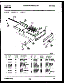 04 - Broiler Drawer Parts parts for Frigidaire Range G32BNW3 from AppliancePartsPros.com