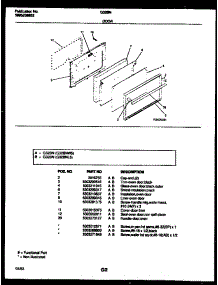06 - Door Parts parts for Frigidaire Range G32BNW5 from AppliancePartsPros.com