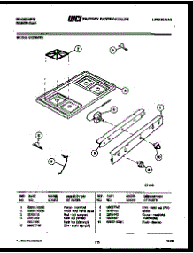 03 - Cooktop Parts parts for Frigidaire Range G32BNW2 from AppliancePartsPros.com