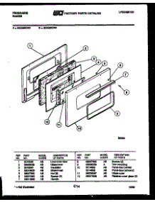 04 - Door Parts parts for Frigidaire Range GCG32CW3 from AppliancePartsPros.com