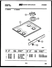 03 - Cooktop Parts parts for Frigidaire Range GG26CL4 from AppliancePartsPros.com