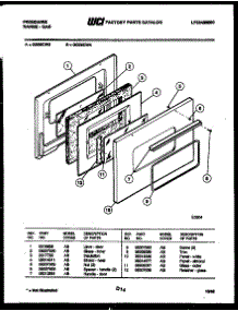 04 - Door Parts parts for Frigidaire Range GG26CL4 from AppliancePartsPros.com