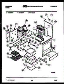08 - Body Parts parts for Frigidaire Range GP34BEL0 from AppliancePartsPros.com