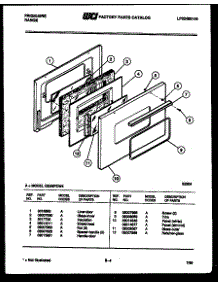 04 - Door Parts parts for Frigidaire Range GG26PCL4 from AppliancePartsPros.com