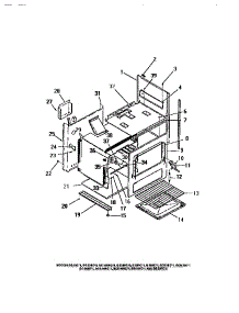 23 - Interior Oven, Panels, Frame parts for Frigidaire Range GG32CW0 from AppliancePartsPros.com