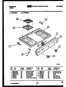 03 - Cooktop Parts parts for Frigidaire Range GG34BNW2 from AppliancePartsPros.com