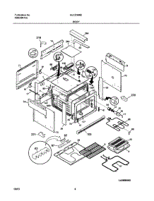 05 - Body parts for Frigidaire Range GLED388DSA from AppliancePartsPros.com