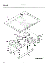 07 - Maintop parts for Frigidaire Range GLED388CSA from AppliancePartsPros.com