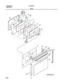 11 - Door parts for Frigidaire Range GLCS378DSA from AppliancePartsPros.com