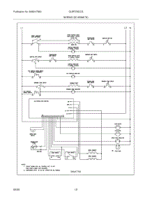 12 - Wiring Schematic parts for Frigidaire Range GLEF379DCG from AppliancePartsPros.com