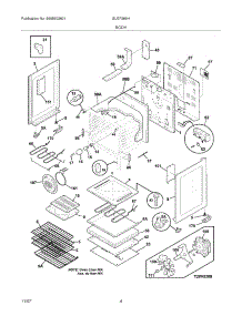 05 - Body parts for Frigidaire Range GLEF389HBB from AppliancePartsPros.com