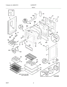 05 - Body parts for Frigidaire Range GLEFM97FPBE from AppliancePartsPros.com
