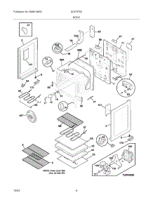 05 - Body parts for Frigidaire Range GLEF379DCA from AppliancePartsPros.com