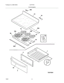 07 - Top / Drawer parts for Frigidaire Range GLEF379DCA from AppliancePartsPros.com