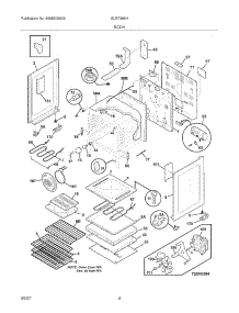 05 - Body parts for Frigidaire Range GLEF389HSA from AppliancePartsPros.com