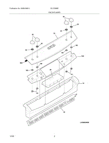 03 - Backguard parts for Frigidaire Range GLCS389EQB from AppliancePartsPros.com