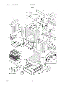 07 - Body parts for Frigidaire Range GLCS389FBB from AppliancePartsPros.com