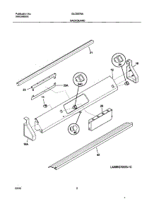 03 - Backguard parts for Frigidaire Range GLCS376ASC from AppliancePartsPros.com