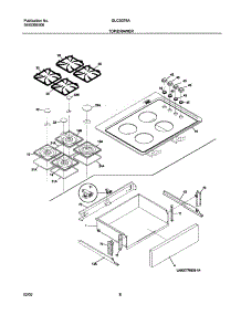 09 - Top / Drawer parts for Frigidaire Range GLCS376ASC from AppliancePartsPros.com