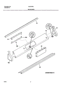 03 - Backguard parts for Frigidaire Range GLCS376CBA from AppliancePartsPros.com