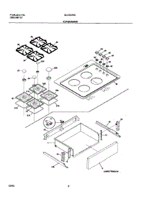 09 - Top / Drawer parts for Frigidaire Range GLCS376CBA from AppliancePartsPros.com