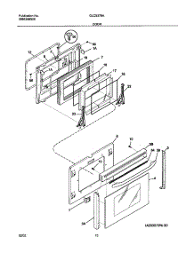11 - Door parts for Frigidaire Range GLCS376ASC from AppliancePartsPros.com