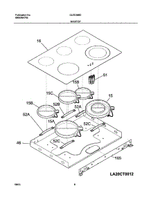 07 - Maintop parts for Frigidaire Range GLED388DQA from AppliancePartsPros.com