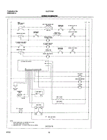 10 - Wiring Schematic parts for Frigidaire Range GLEF378AQG from AppliancePartsPros.com