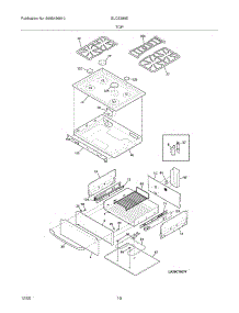 09 - Top / Drawer parts for Frigidaire Range GLCS389ESB from AppliancePartsPros.com