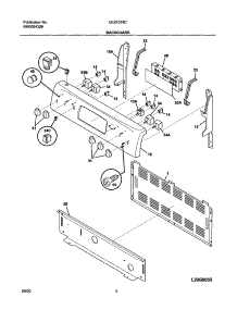 03 - Backguard parts for Frigidaire Range GLEF378CQB from AppliancePartsPros.com