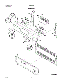 03 - Backguard parts for Frigidaire Range GLEF378ASF from AppliancePartsPros.com