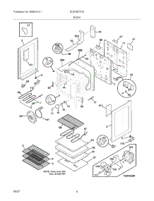 05 - Body parts for Frigidaire Range GLEF387FCD from AppliancePartsPros.com