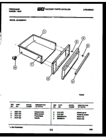 04 - Drawer Parts parts for Frigidaire Range GPG38BNW1 from AppliancePartsPros.com