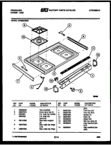 03 - Cooktop Parts parts for Frigidaire Range GPM638BDW9 from AppliancePartsPros.com