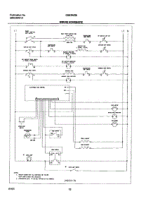10 - Wiring Schematic parts for Frigidaire Range GSE3WZBBB from AppliancePartsPros.com