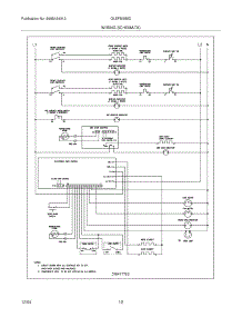 10 - Wiring Schematic parts for Frigidaire Range GLEFM385DQB from AppliancePartsPros.com