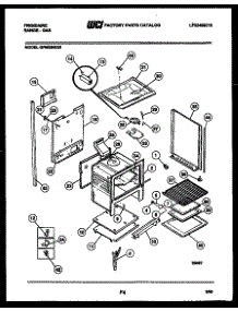 06 - Lower Body Parts parts for Frigidaire Range GPM638BDW9 from AppliancePartsPros.com