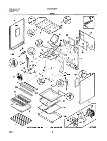 07 - Body parts for Frigidaire Range GSG3PZBCA from AppliancePartsPros.com