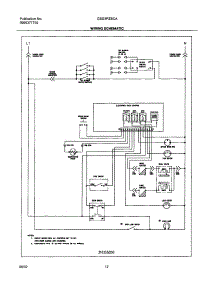 12 - Wiring Schematic parts for Frigidaire Range GSG3PZBCA from AppliancePartsPros.com