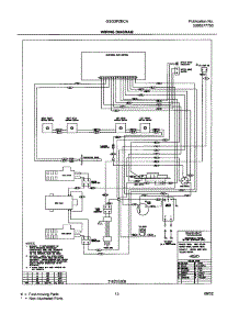 13 - Wiring Diagram parts for Frigidaire Range GSG3PZBCA from AppliancePartsPros.com