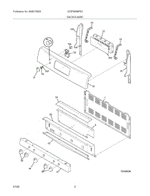 03 - Backguard parts for Frigidaire Range LEGFM389FEA from AppliancePartsPros.com