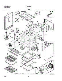 07 - Body parts for Frigidaire Range GSG3PZCSA from AppliancePartsPros.com