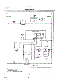 12 - Wiring Schematic parts for Frigidaire Range GSG3PZCSA from AppliancePartsPros.com