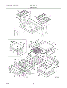 09 - Top / Drawer parts for Frigidaire Range LEGFM389FEA from AppliancePartsPros.com